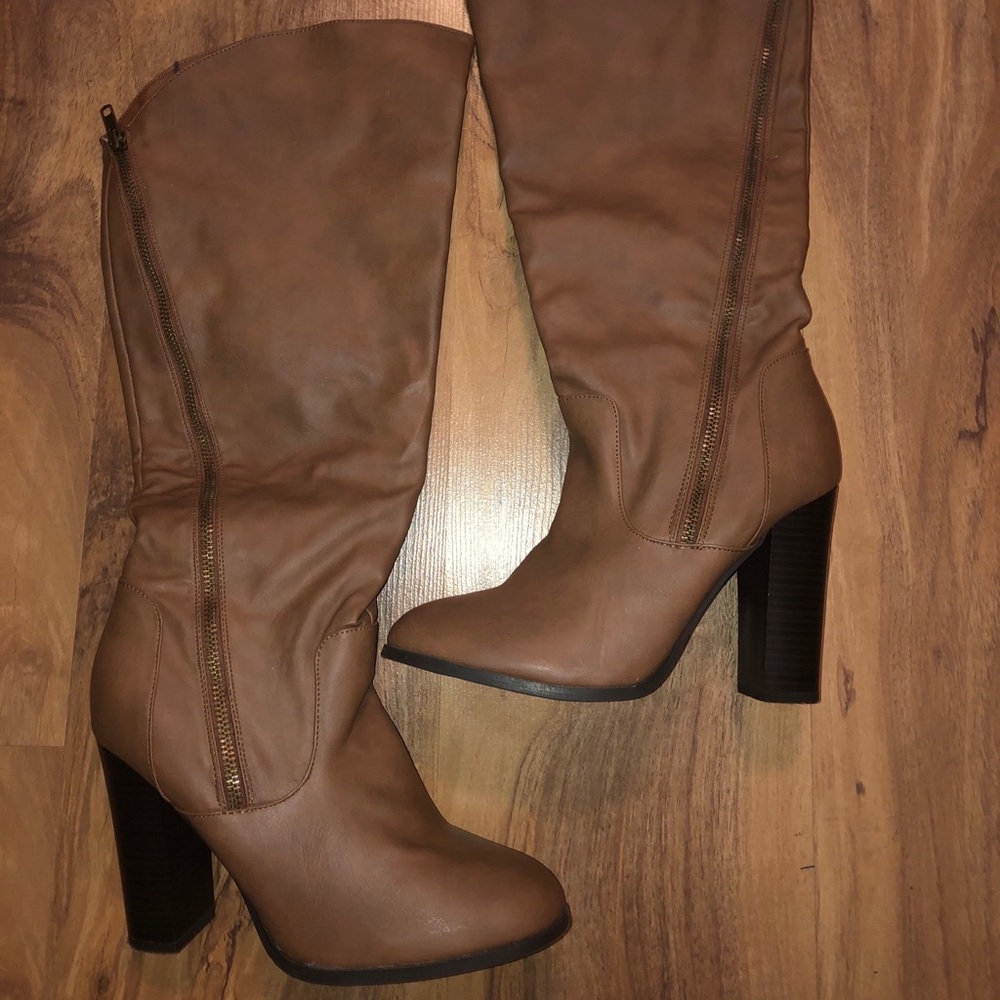 Brown Calf high boots